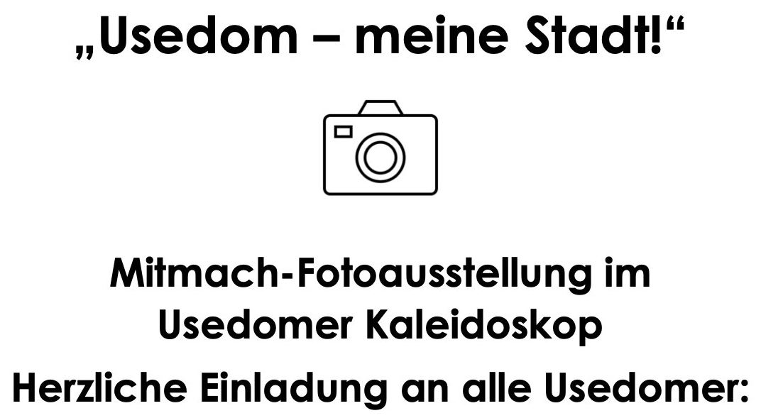 Plakat Usedom - meine Stadt